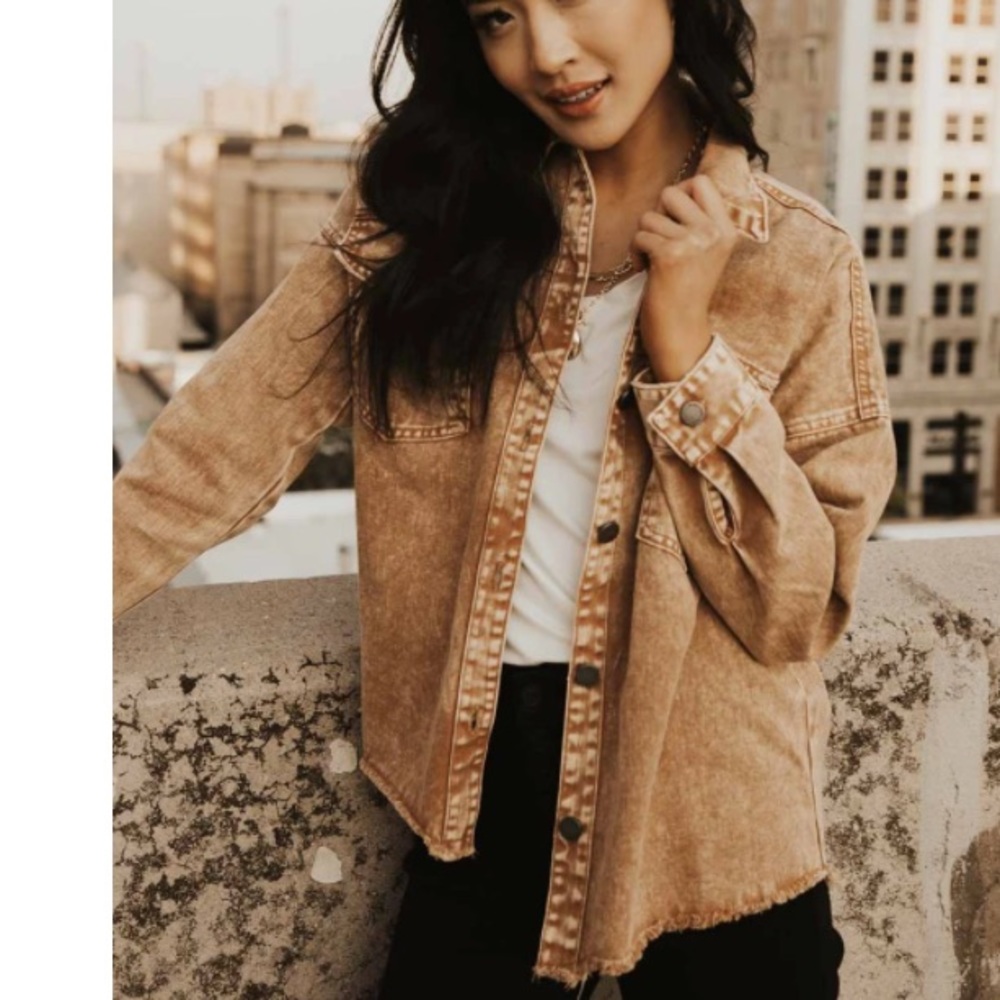 Acid wash denim jacket - Picture 9 of 16